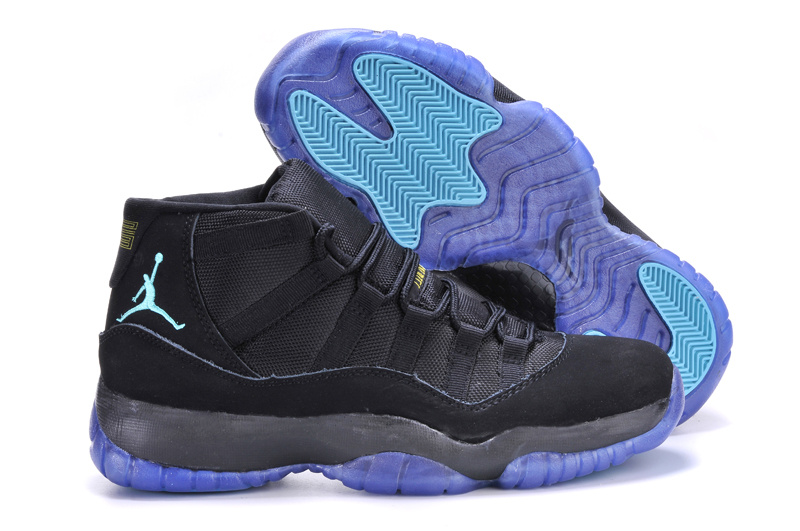 Air Jordan 11 Mens Shoes Black/Purple Online
